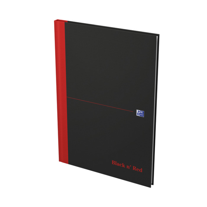 Notitieboek Oxford Black n' Red A4 96vel ruit 5mm