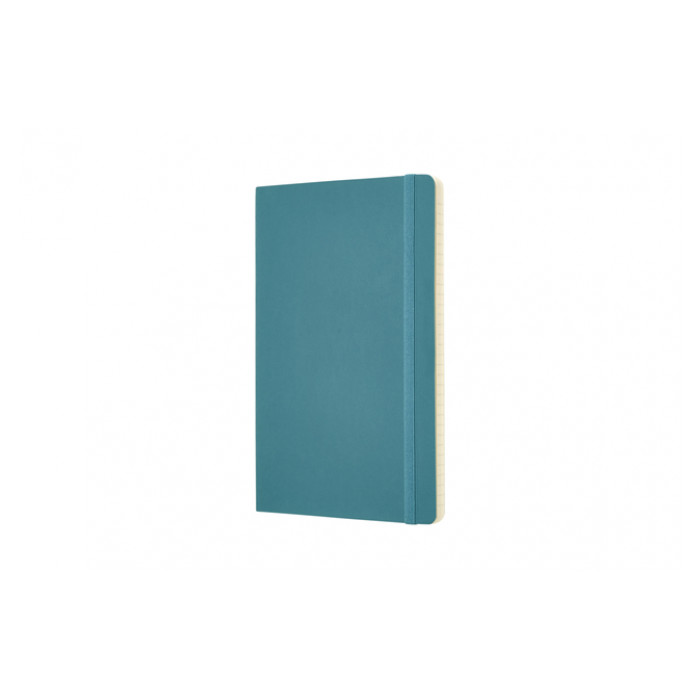 Notitieboek Moleskine large 130x210mm lijn soft cover reef blue