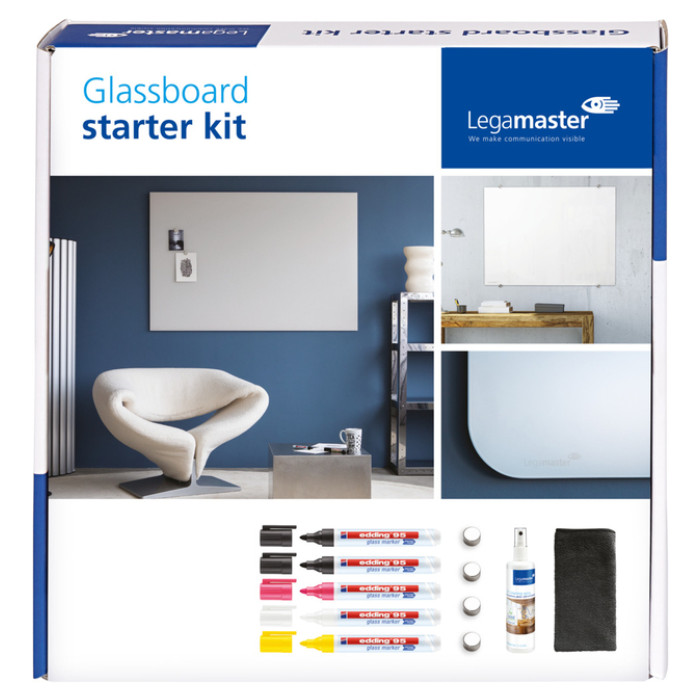 Glasbord Legamaster starterkit