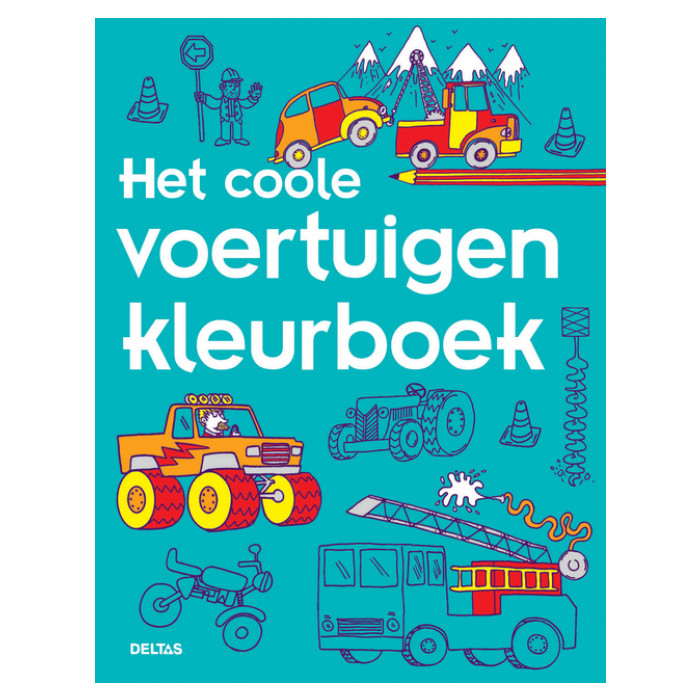 Kleurboek Deltas Het coole voertuigen kleurboek
