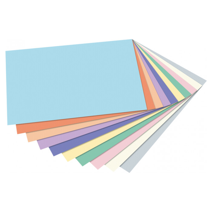 Fotokarton Folia 2-zijdig 50x70cm pastel assorti