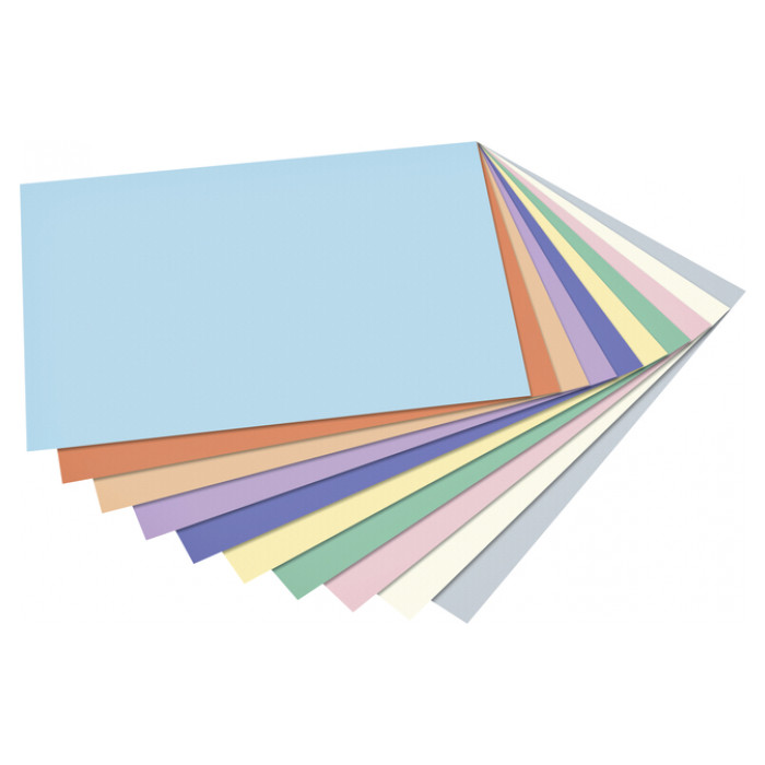 Fotokarton Folia 2-zijdig A4 pastel 50 vel 10 kleuren