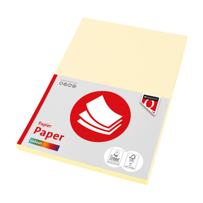 Kopieerpapier Quantore Colour A4 160gr ivoor 50vel