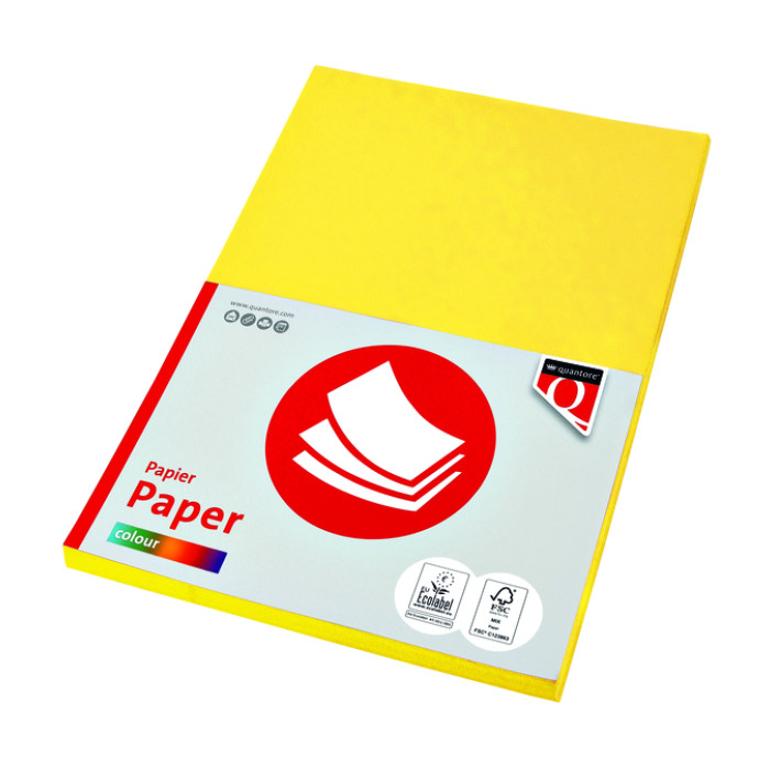 Kopieerpapier Quantore Colour A4 160gr geel 50 vel