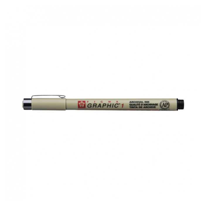 Fineliner Sakura Pigma Graphic 1.0 mm zwart