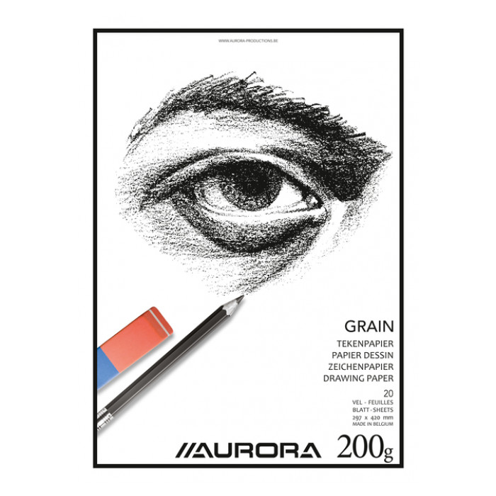 Tekenblok Aurora A3 20 vel 200 gram Grain papier