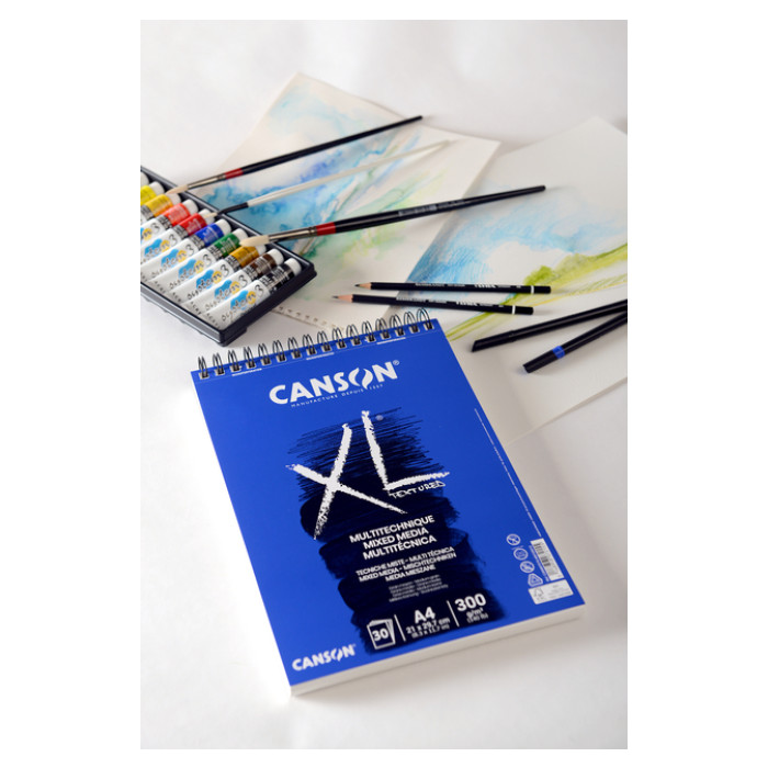 Aquarelblok Canson XL A5 15V 300gr spiraal
