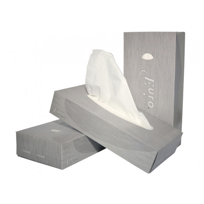 Facial tissue Euro Products 2l wit 140040