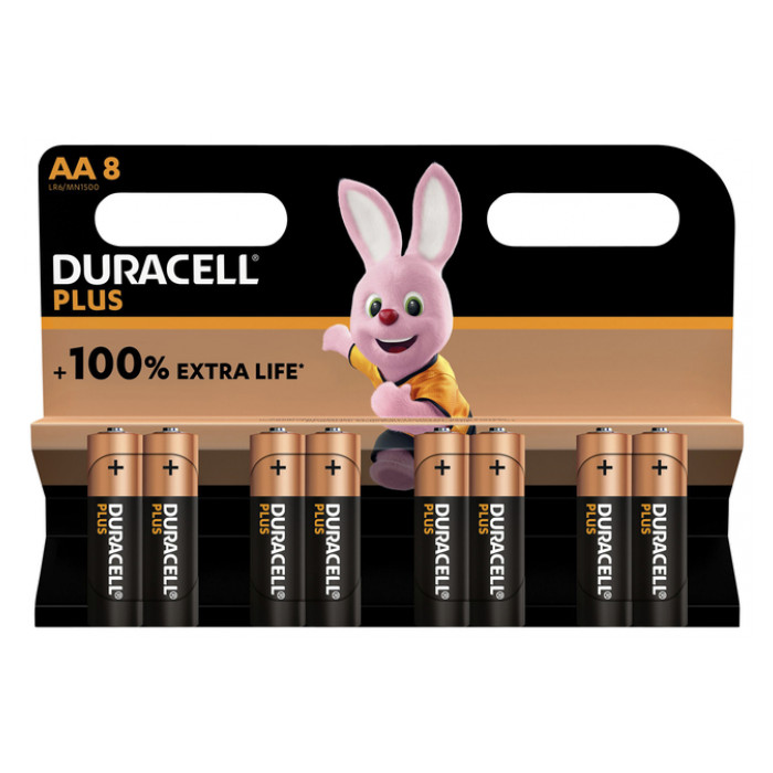 Batterij Duracell Plus 8xAA