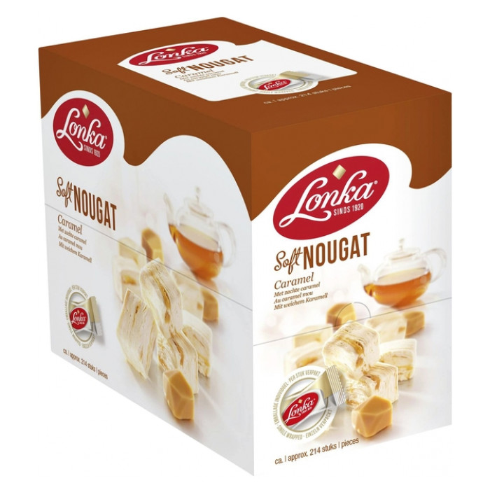 Nougat Lonka caramel doos 214 stuks