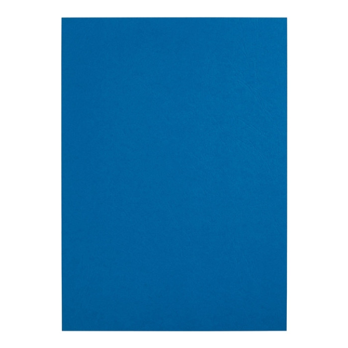 Voorblad GBC A4 lederlook met venster blauw 50 stuks