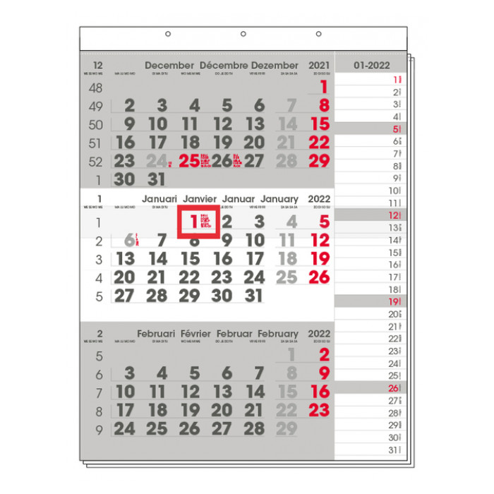 3-Maandkalender 2023 INNI Manager compact-formaat notes