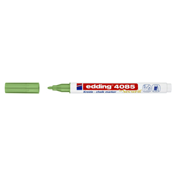 Krijtstift edding 4085 by Securit rond 1-2mm metallic groen