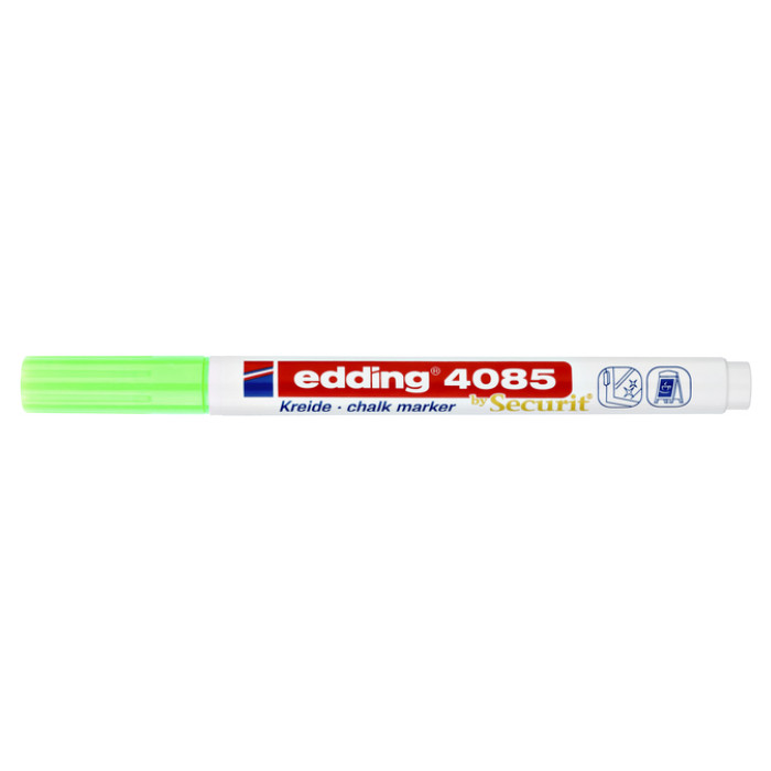 Krijtstift edding 4085 by Securit rond 1-2mm neon groen