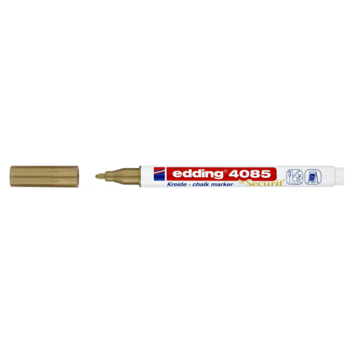 Krijtstift edding 4085 by Securit rond 1-2mm goud