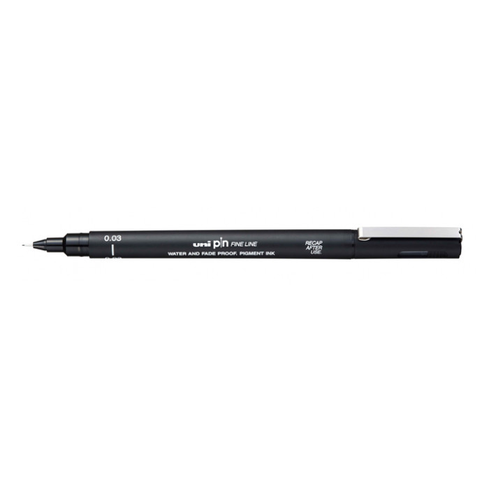 Fineliner Uni-ball Pin 0.03mm zwart