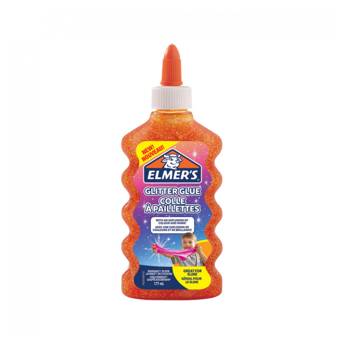 Kinderlijm Elmer's glitter oranje