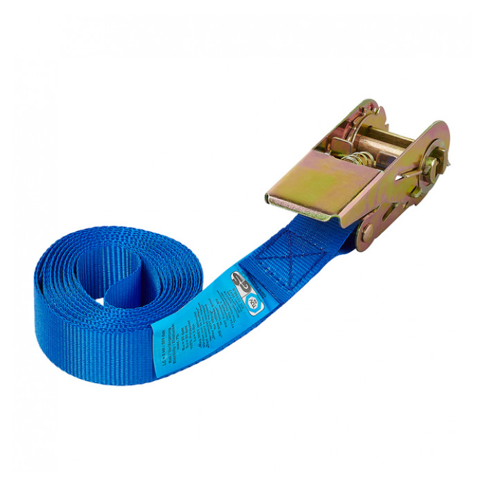 Spanband ProPlus blauw met ratel 3,5m