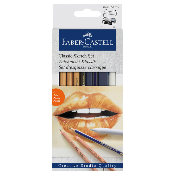 Grafietpotloden Faber-Castell Goldfaber Classic set 6-delig