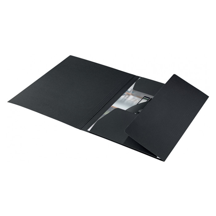 Dossiermap Leitz Recycle A4 3-kleps karton zwart