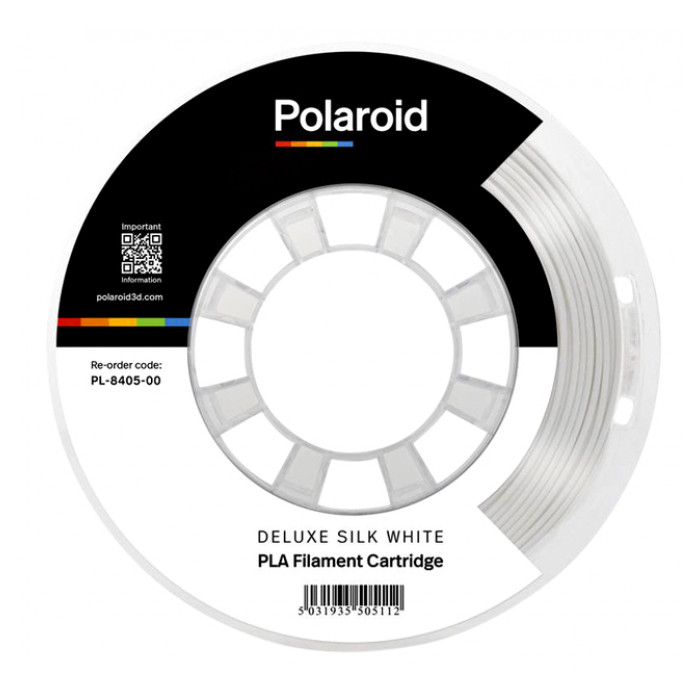 3D Filament Polaroid PLA Universal 250g Deluxe Zijde wit