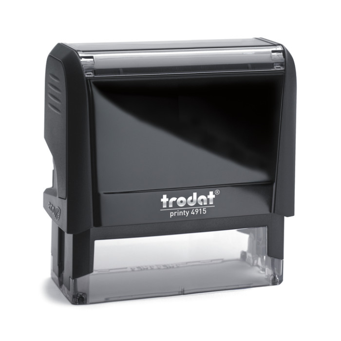 Tekststempel Trodat Printy 4915 personaliseerbaar zw 6regels 70x25mm