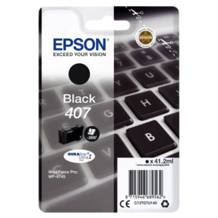 Inktcartridge Epson 407 T07U140 zwart