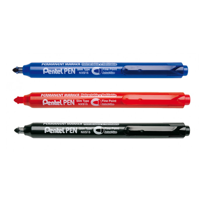 Viltstift Pentel NXS15 1mm zwart