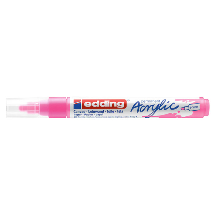 Acrylmarker edding e-5100 medium neon roze