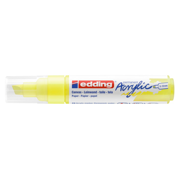 Acrylmarker edding e-5000 breed  neon geel