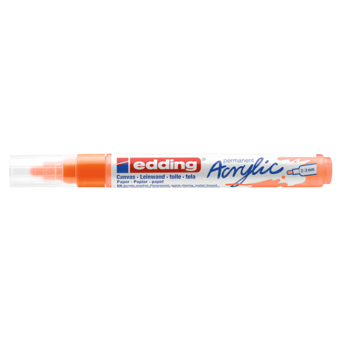 Acrylmarker edding e-5100 medium neon oranje
