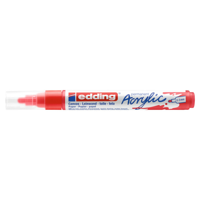 Acrylmarker edding e-5100 medium verkeersrood
