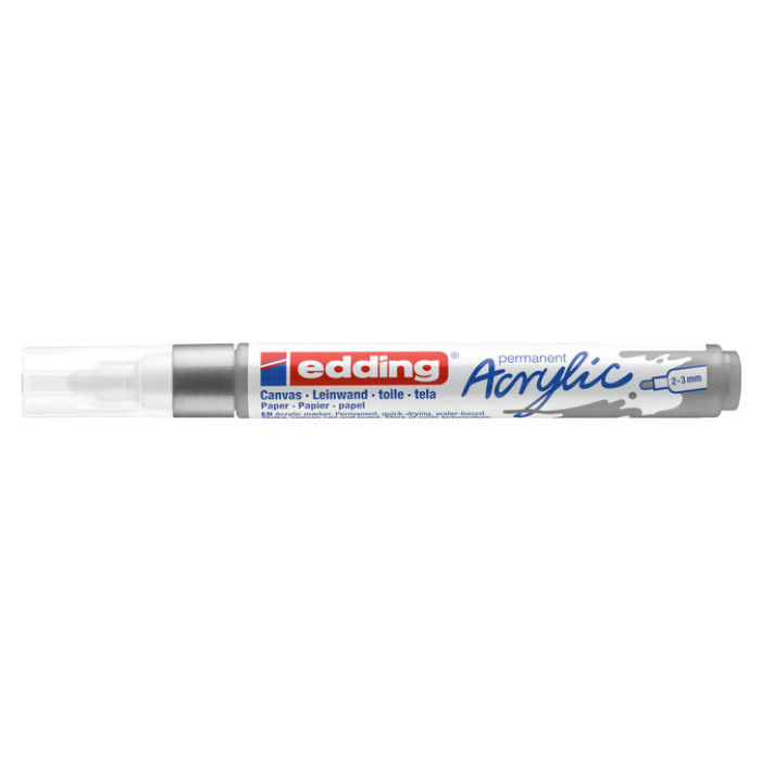 Acrylmarker edding e-5100 medium zilver