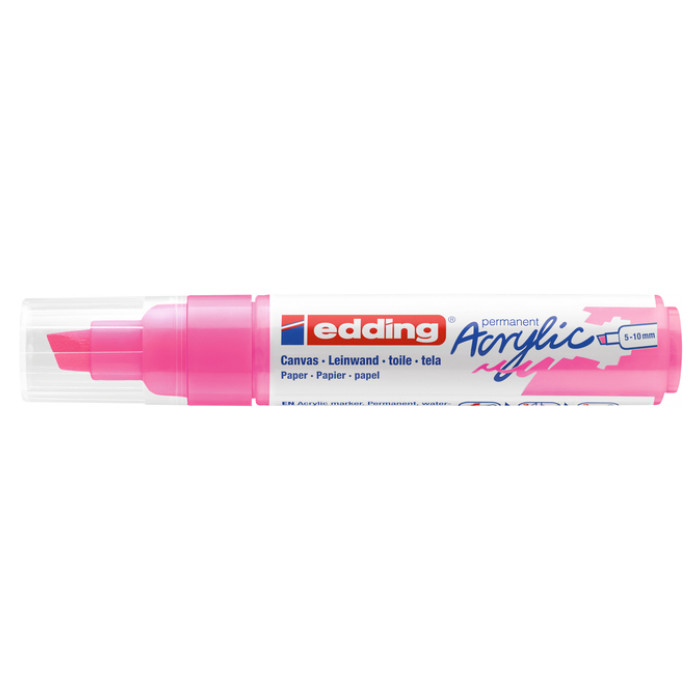 Acrylmarker edding e-5000 breed  neon roze