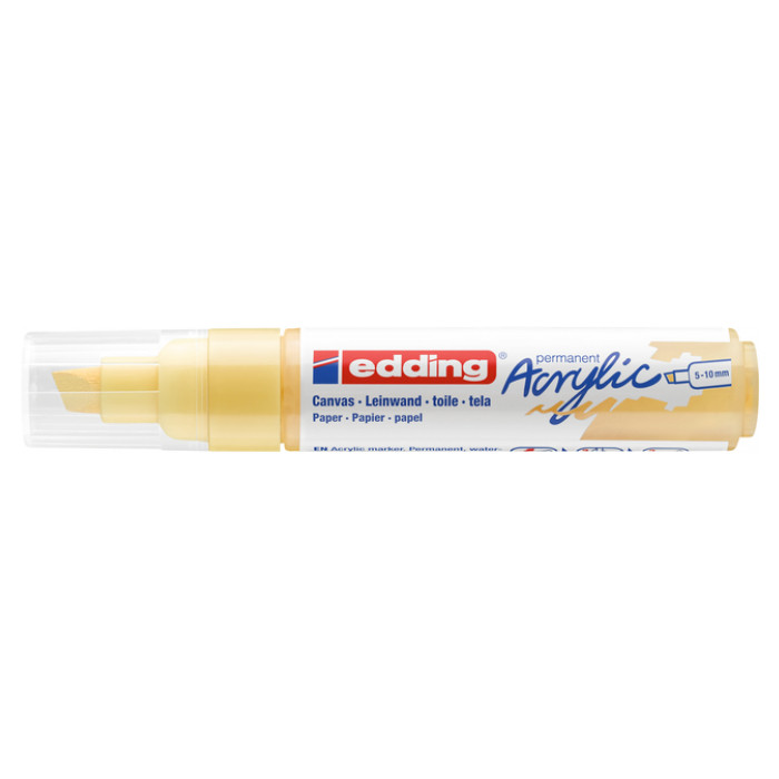 Acrylmarker edding e-5000 breed  pastel geel