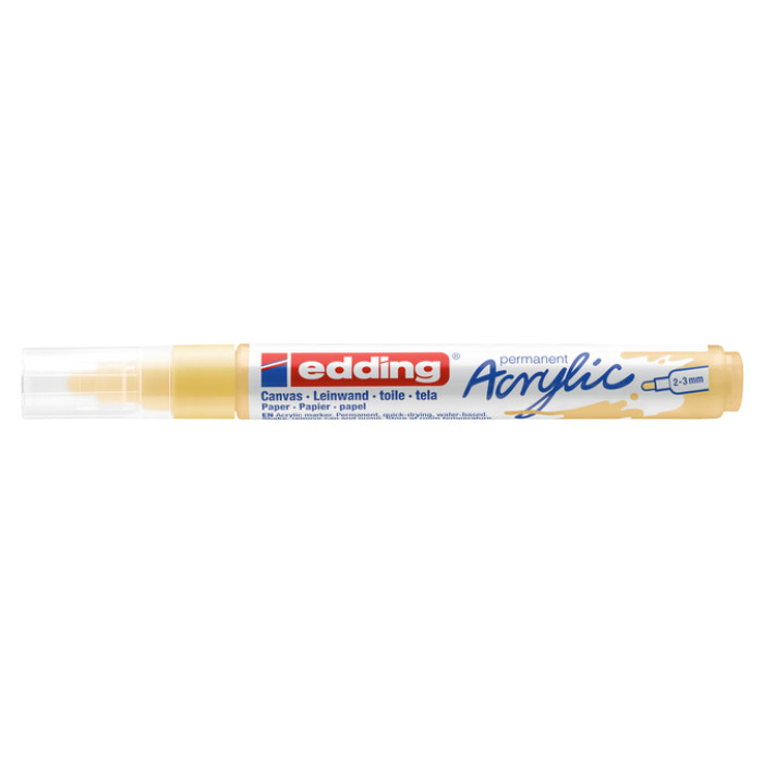Acrylmarker edding e-5100 medium pastel geel