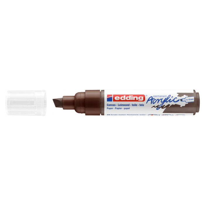 Acrylmarker edding e-5000 breed  chocoladebruin