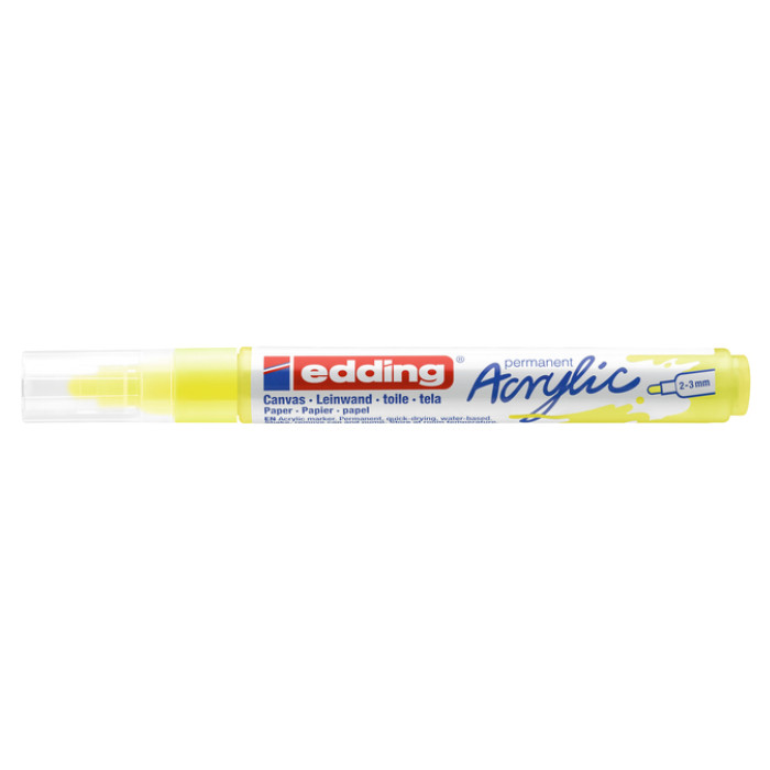 Acrylmarker edding e-5100 medium neon geel
