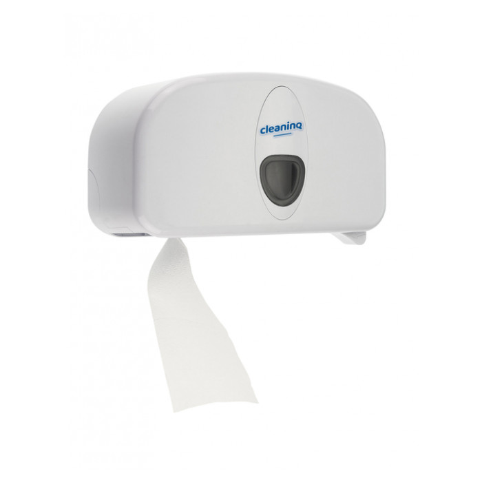 Dispenser Cleaninq Duo Toiletpapier wit