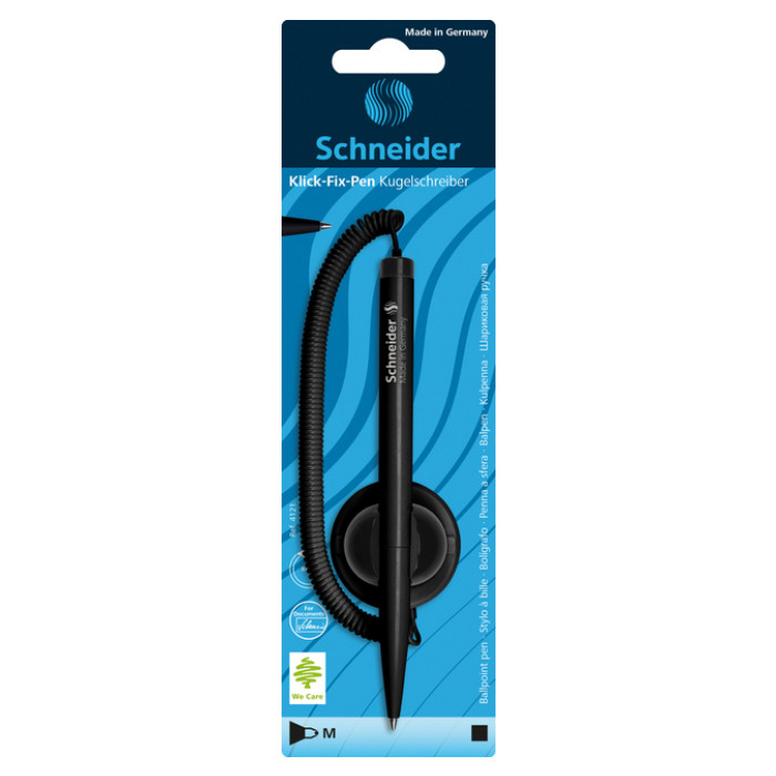 Baliebalpen Schneider klick-fix medium zwart blister à 1 stuk