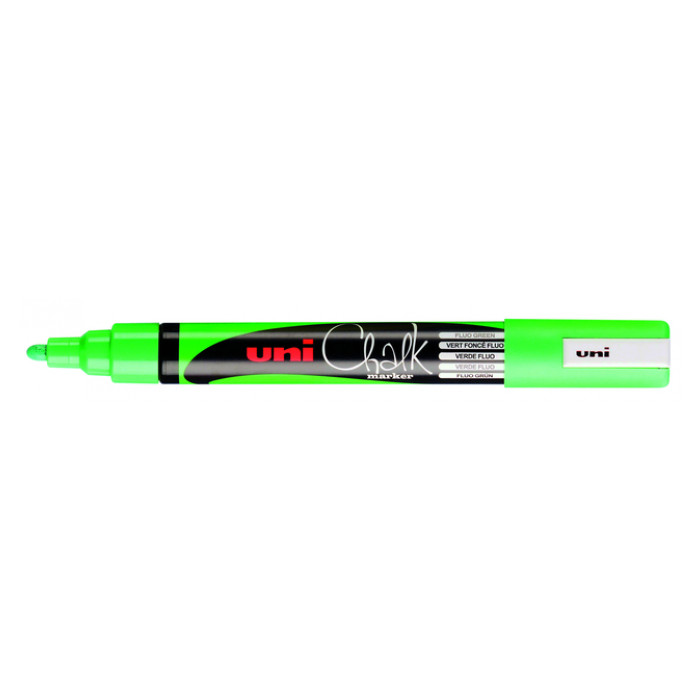 Krijtstift Uni-ball chalk rond 1.8-2.5mm fluor groen