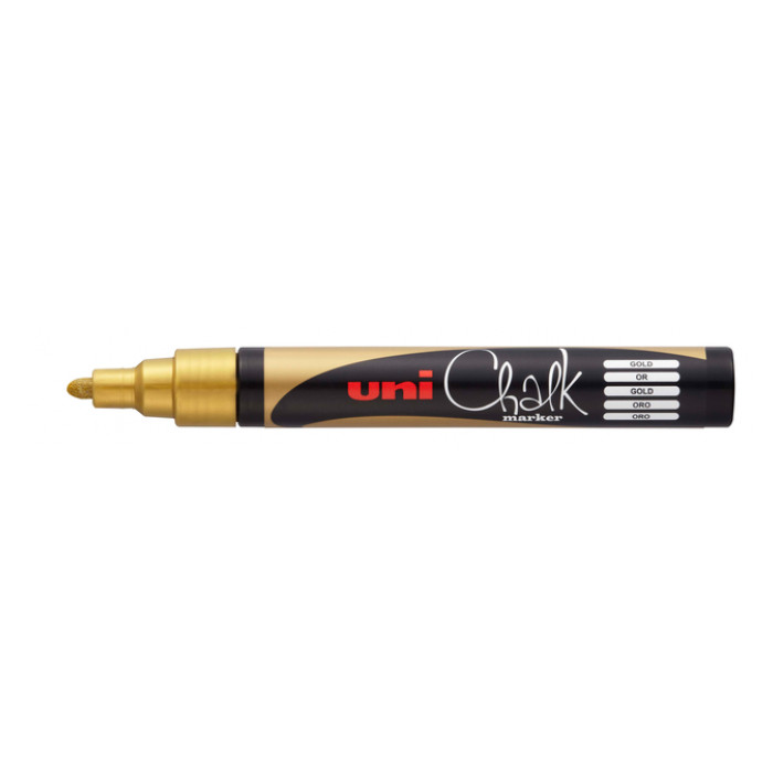 Krijtstift Uni-ball chalk rond 1.8-2.5mm goud