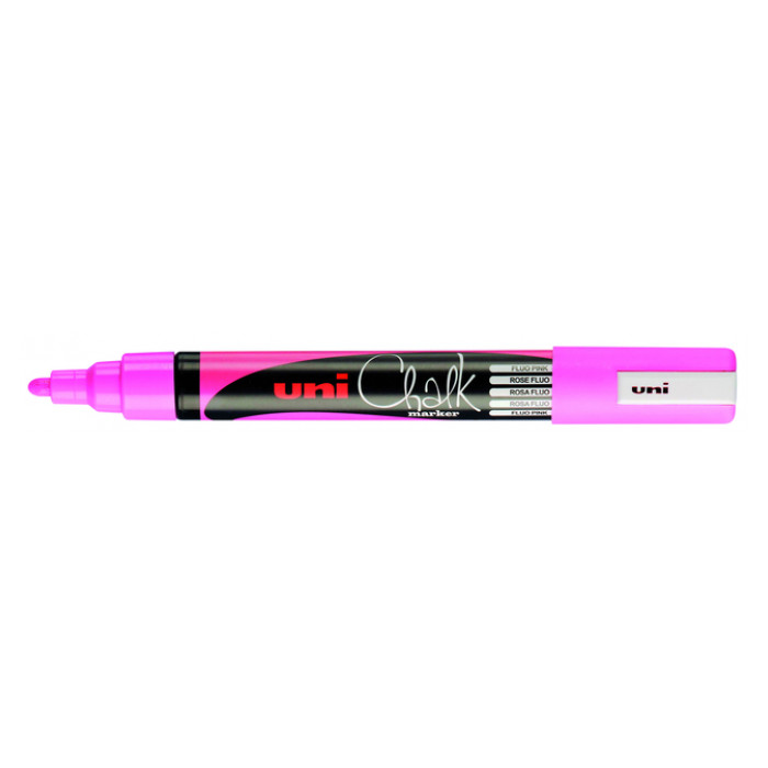 Krijtstift Uni-ball chalk rond 1.8-2.5mm fluor roze