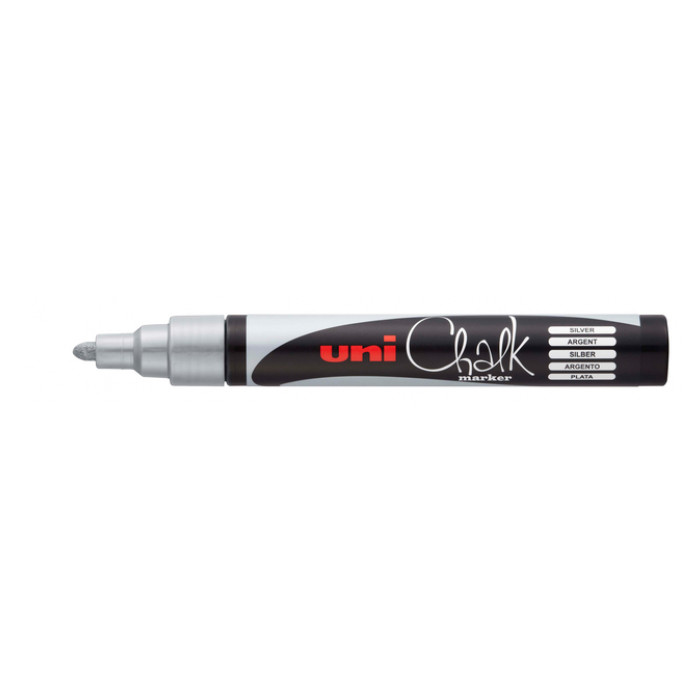 Krijtstift Uni-ball chalk rond 1.8-2.5mm zilver