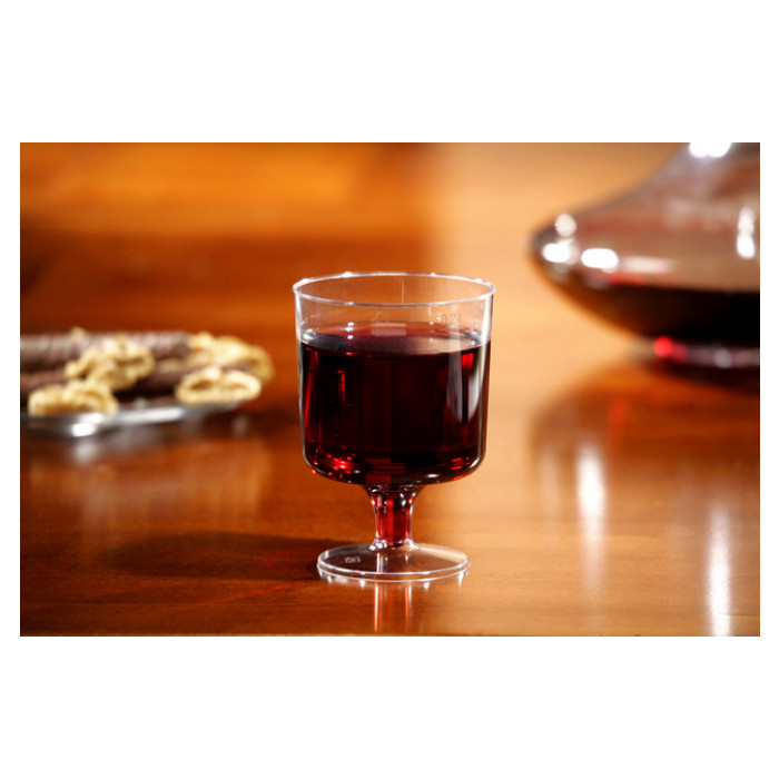Wijnglas Papstar 200ml Ø 72 mm kunststof transparant 10 stuks