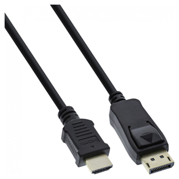 Kabel inLine Displayport HDMI 4K M/M 2 meter zwart