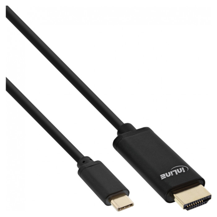 Kabel inLine USB-C HDMI 3.1 2.0 4K M/M 2 meter zwart