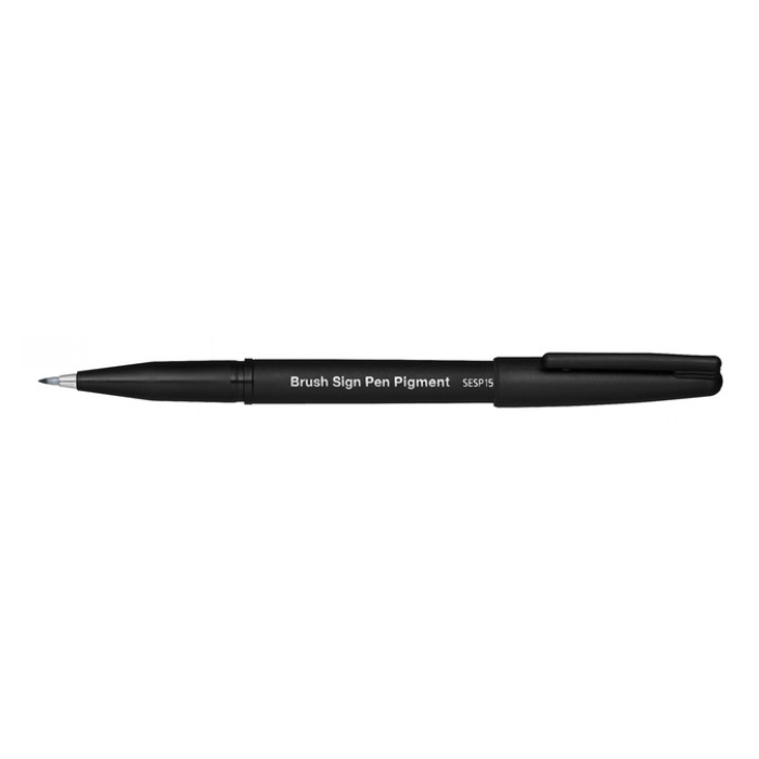 Brushpen Pentel Sign SESP15-AX Zwart