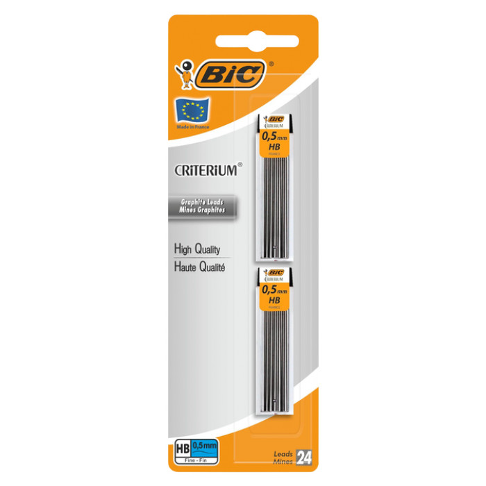 Potloodstift Bic Criterium HB 0,5mm blister à 2 kokers