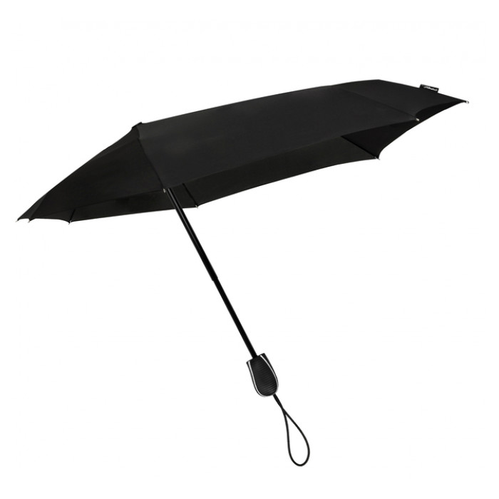 Stormparaplu STORMini® aërodynomisch opvouwbaar windproof 90 cm zwart